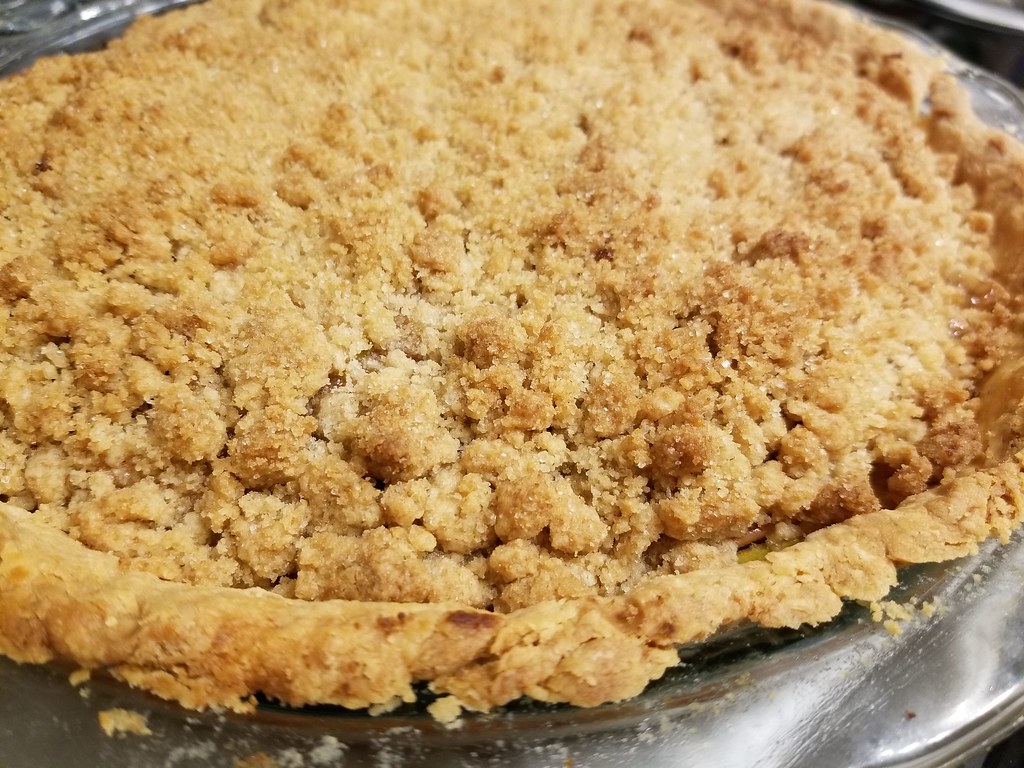 Appeltaart met krokant kruimeldeeg